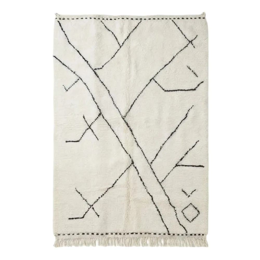 Tapis berbère motifs abstraits Ifak - Sur mesure