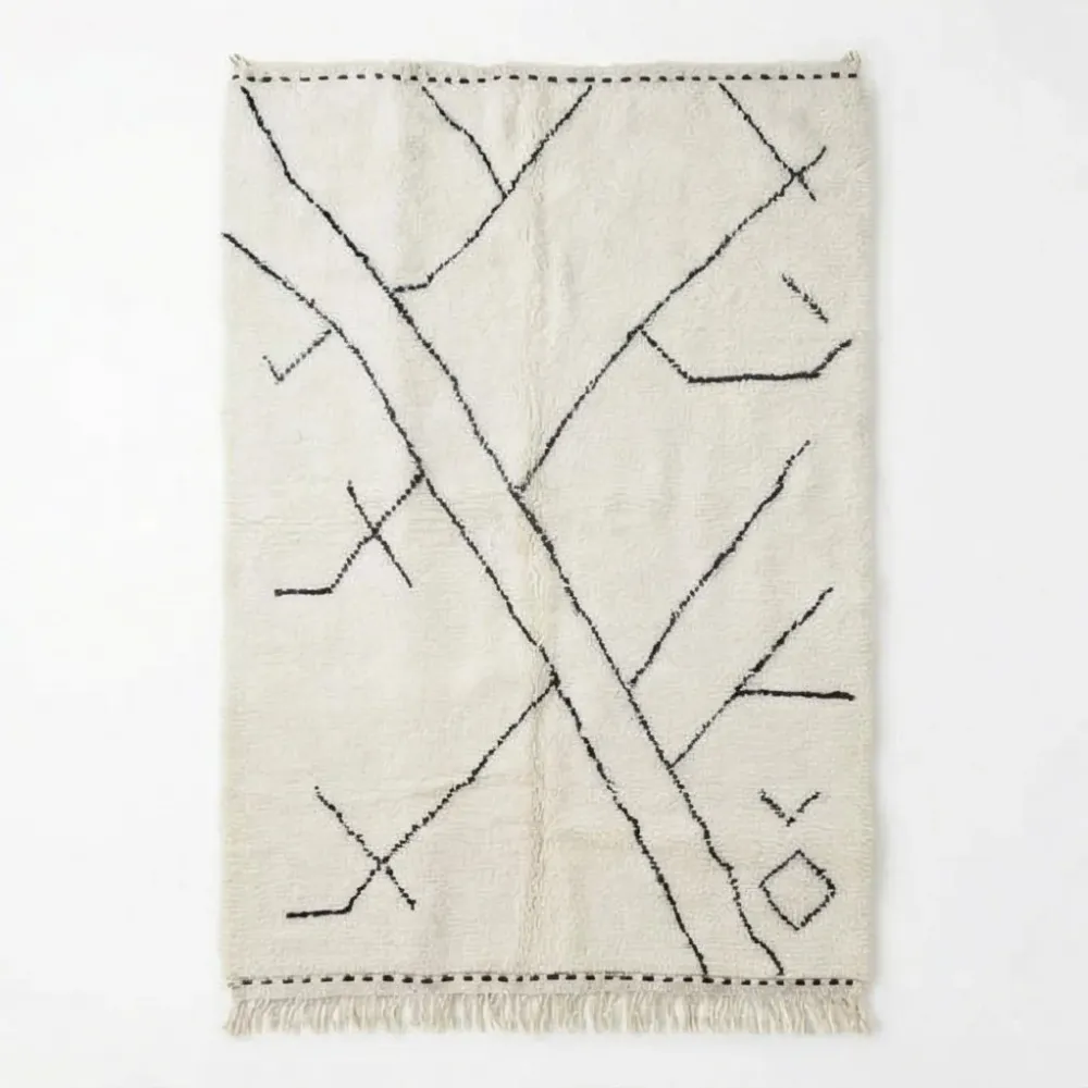 Tapis berbère motifs abstraits Ifak - Sur mesure