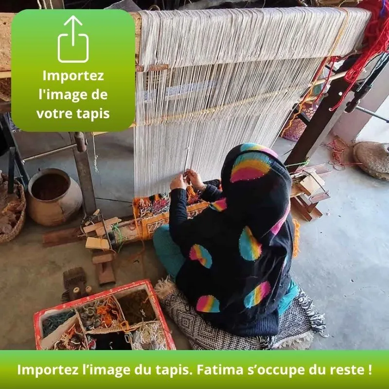 Tapis berbère personnalisé sur mesure