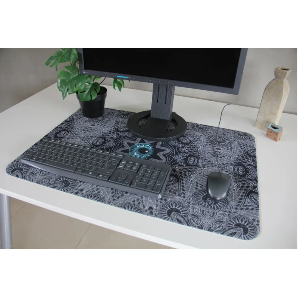 Tapis de bureau Bertoni, en feutre, 50x70 cm, Look