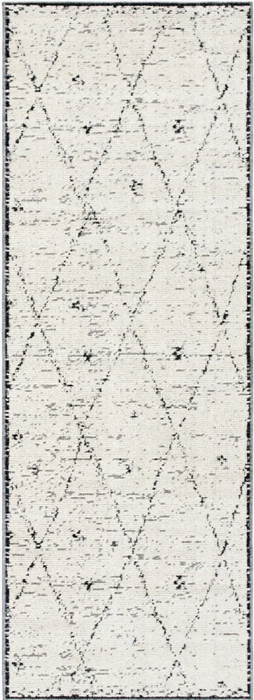 Tapis de Couloir Berbère Ethnique Ivoire/Gris Onojo