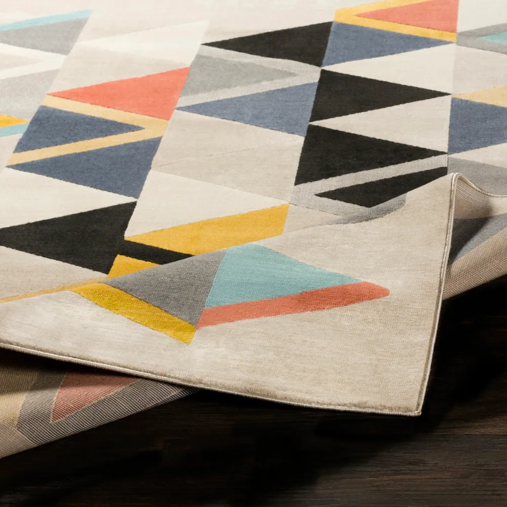 Tapis Couloir Scandinave Moderne Multicolore/Beige Milano