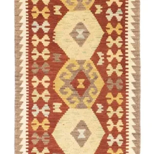 Tapis de couloir Tapis Kelim - Oriental - 195 x 67 cm - rouille