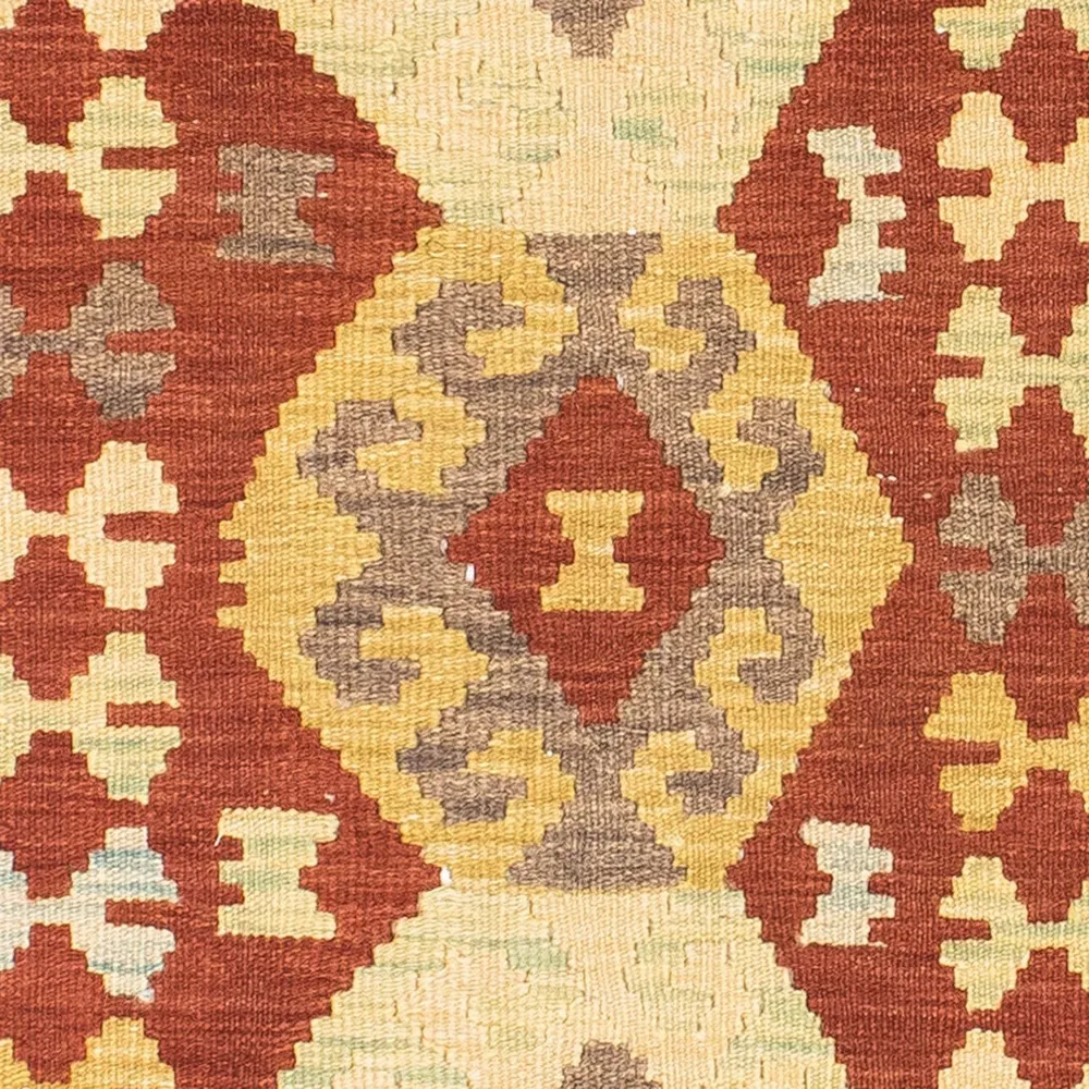Tapis de couloir Tapis Kelim - Oriental - 195 x 67 cm - rouille