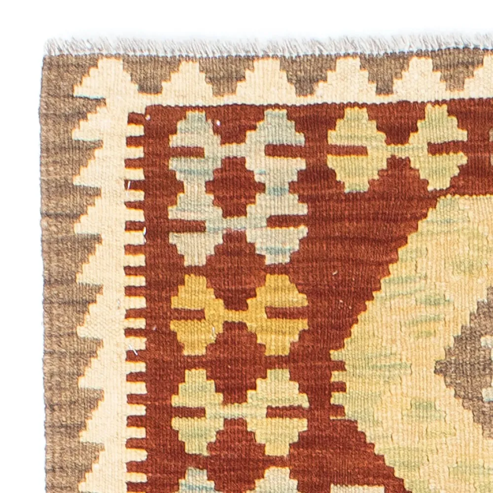 Tapis de couloir Tapis Kelim - Oriental - 195 x 67 cm - rouille