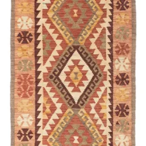 Tapis de couloir Tapis Kelim - Oriental - 204 x 71 cm - beige