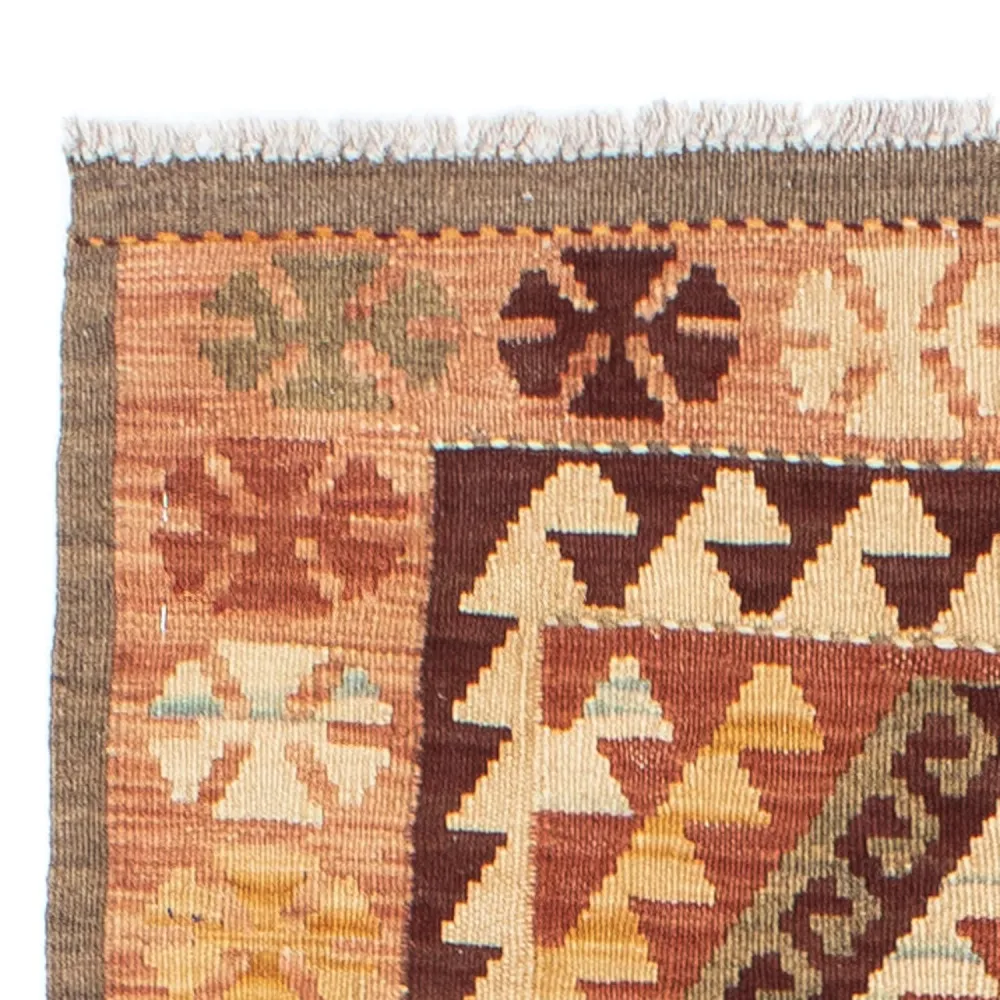 Tapis de couloir Tapis Kelim - Oriental - 204 x 71 cm - beige