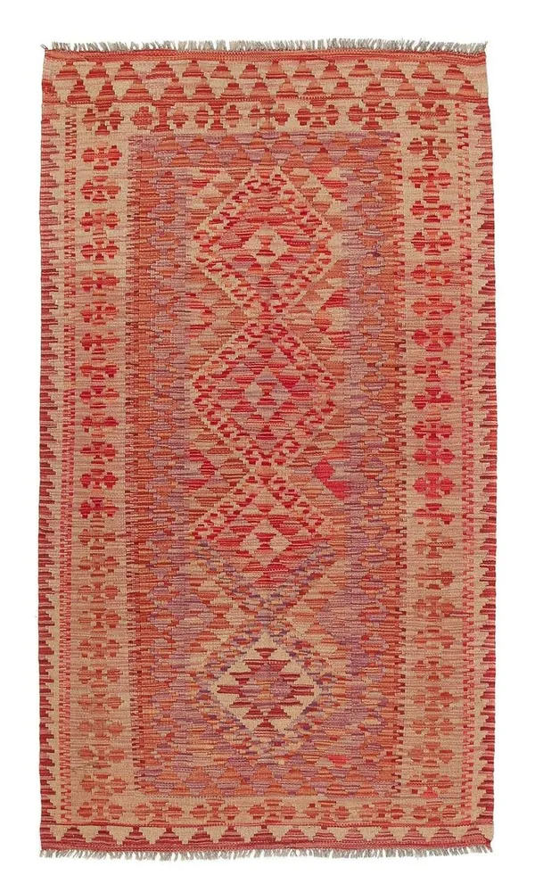 Tapis de couloir Tapis Kelim - Splash - 185 x 101 cm - multicolore
