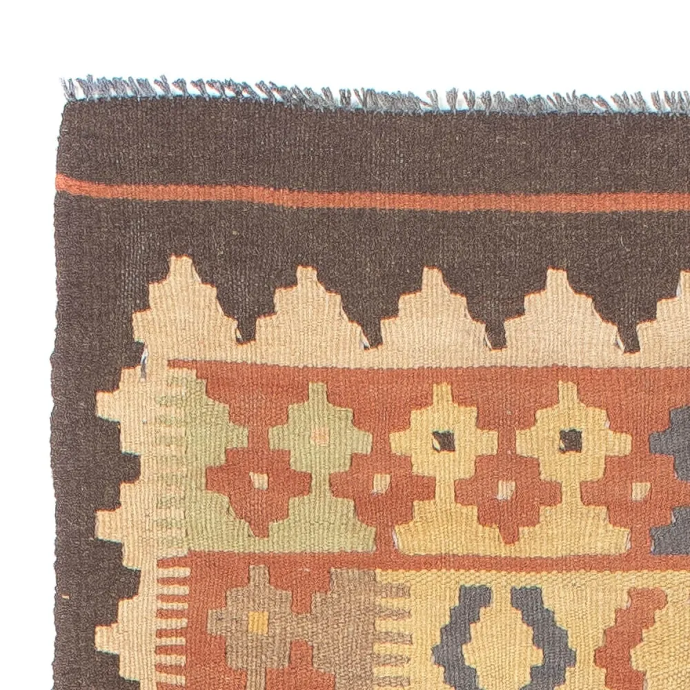Tapis de couloir Tapis Kelim - Splash - 200 x 62 cm - multicolore