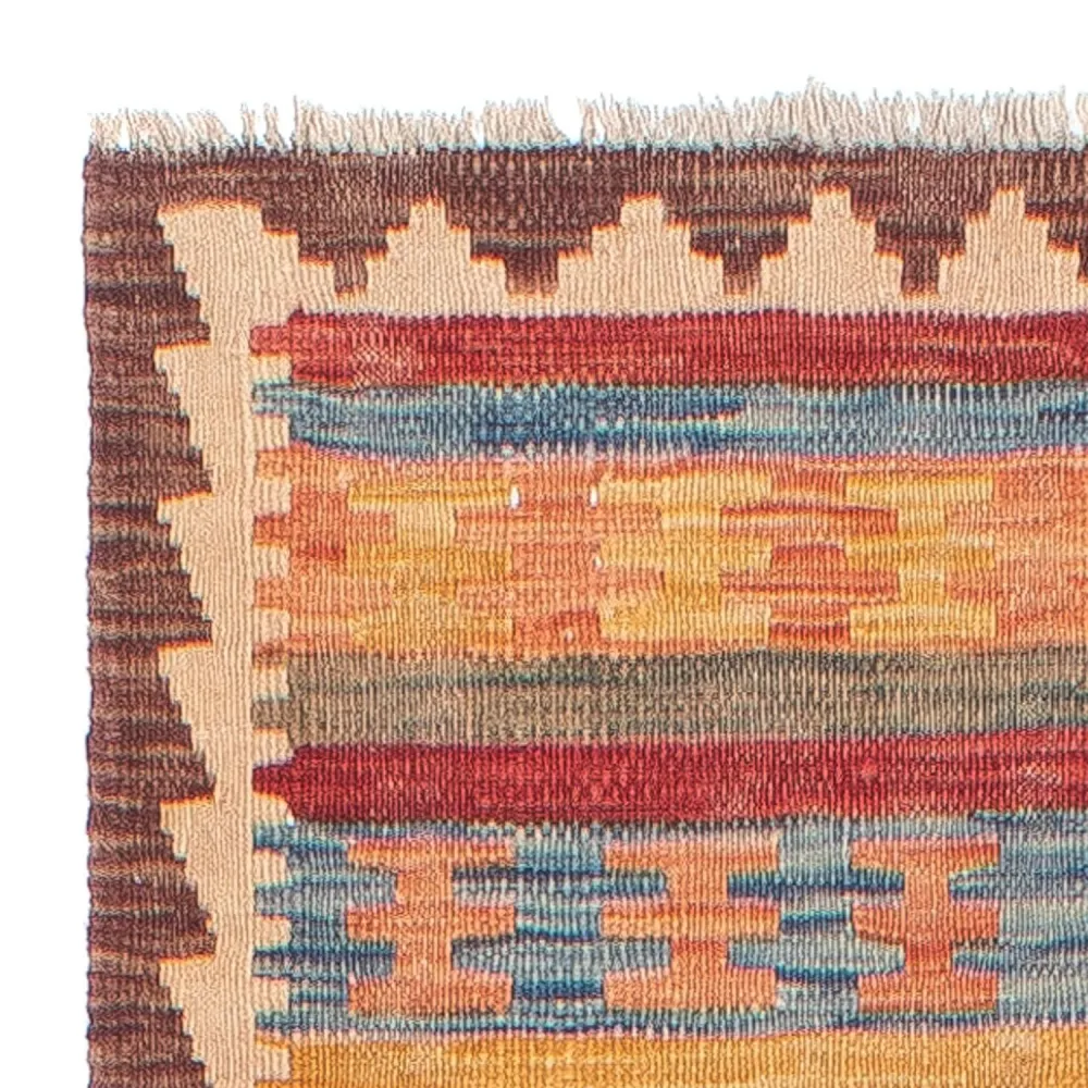 Tapis de couloir Tapis Kelim - Splash - 288 x 69 cm - multicolore