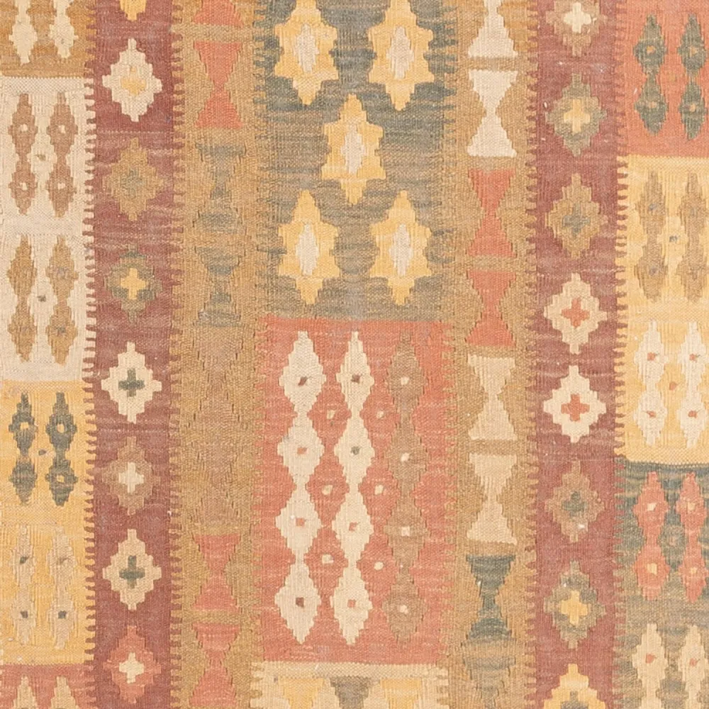 Tapis de couloir Tapis Kelim - Splash - 315 x 95 cm - beige clair