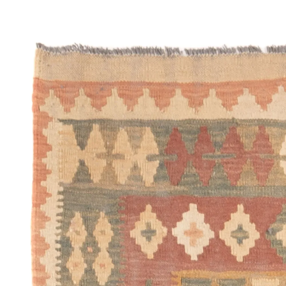 Tapis de couloir Tapis Kelim - Splash - 315 x 95 cm - beige clair