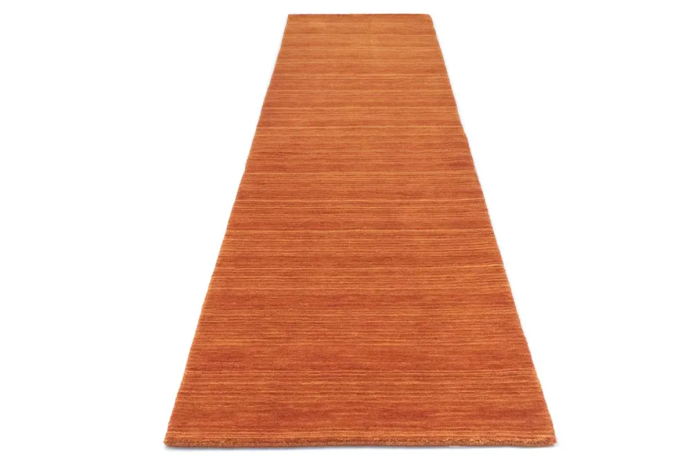 Tapis de couloir Tapis en laine - 295 x 75 cm - orange