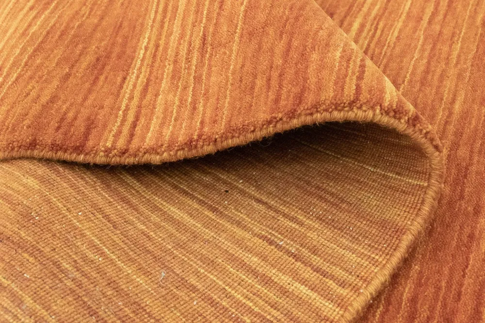 Tapis de couloir Tapis en laine - 295 x 75 cm - orange