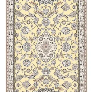 Tapis de couloir Tapis persan - Nain - Royal - 263 x 90 cm - beige
