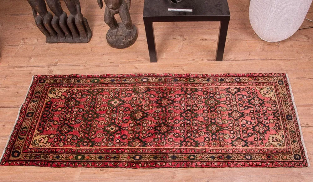 Tapis de couloir Tapis persan - Nomadic - 189 x 70 cm - rouge