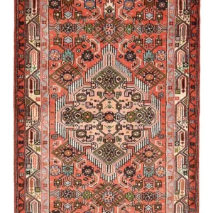 Tapis de couloir Tapis persan - Nomadic - 202 x 92 cm - rouge clair