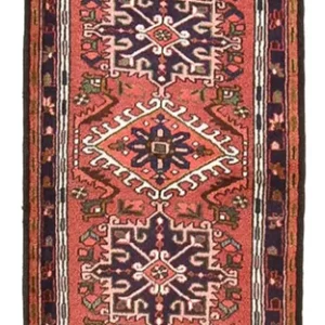 Tapis de couloir Tapis persan - Nomadic - 218 x 71 cm - rouge