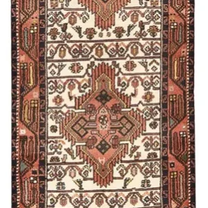 Tapis de couloir Tapis persan - Nomadic - 267 x 74 cm - beige