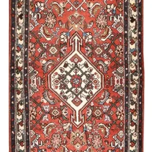 Tapis de couloir Tapis persan - Nomadic - 280 x 79 cm - rouge clair