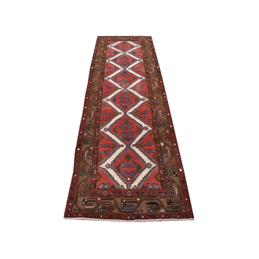 Tapis de couloir Tapis persan - Nomadic - 303 x 81 cm - rouge