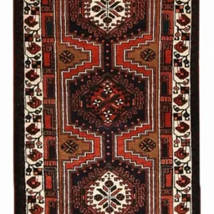 Tapis de couloir Tapis persan - Nomadic - 313 x 100 cm - rouge foncé