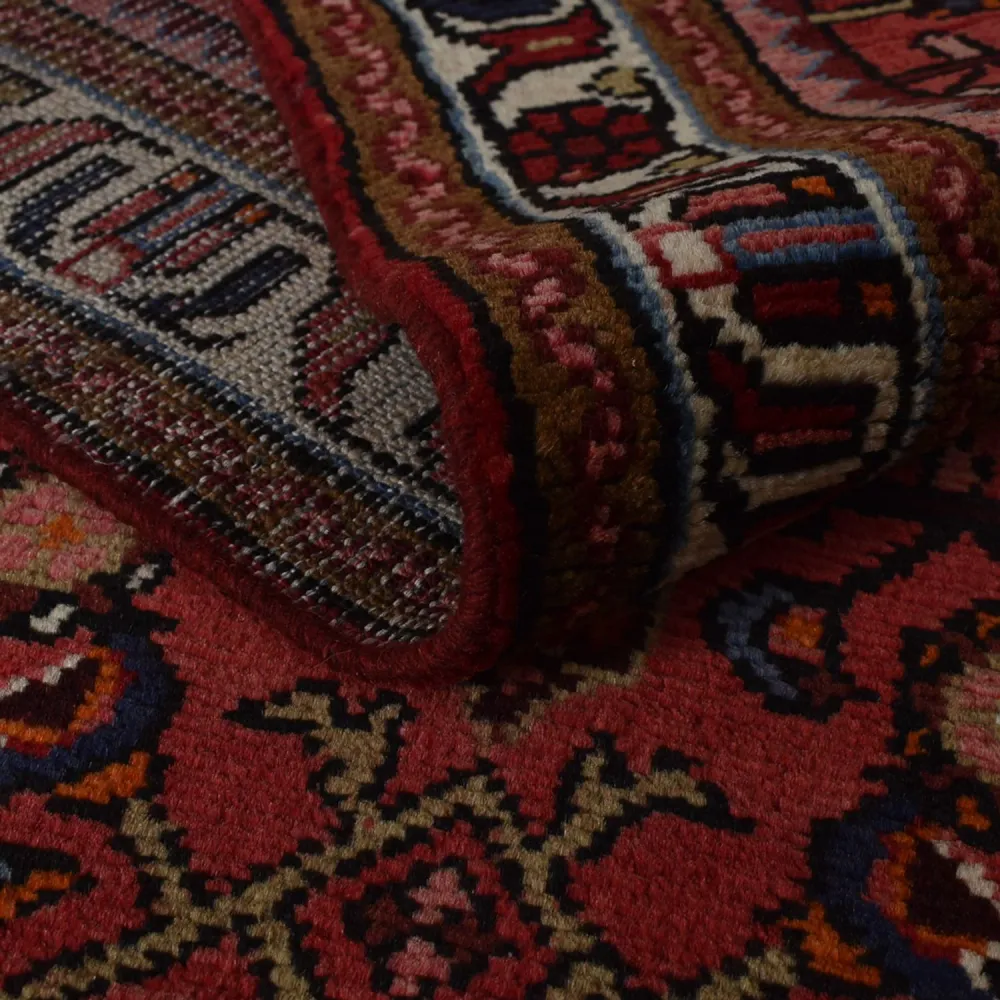Tapis de couloir Tapis persan - Nomadic - 395 x 105 cm - rouge
