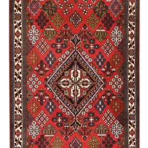 Tapis de couloir Tapis persan - Nomadic - 398 x 122 cm - rouge