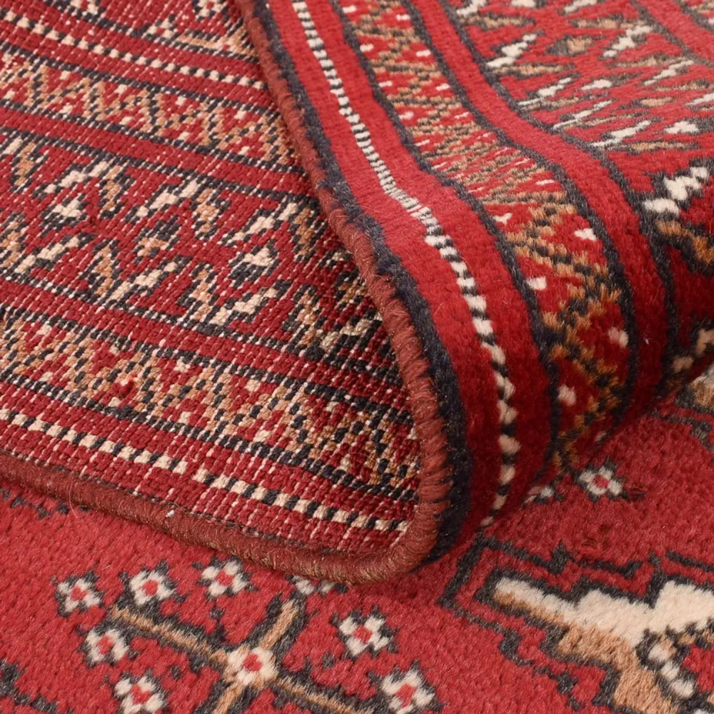 Tapis de couloir Tapis Turkaman - 274 x 96 cm - rouge