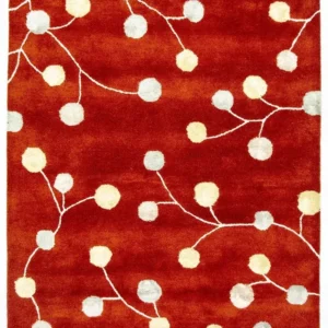 Tapis design - 240 x 155 cm - rouge
