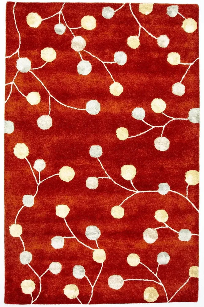 Tapis design - 240 x 155 cm - rouge