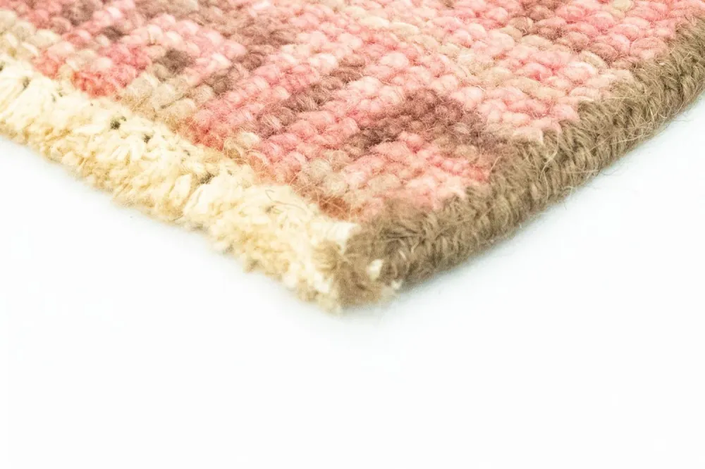 Tapis design carré - 66 x 61 cm - rose