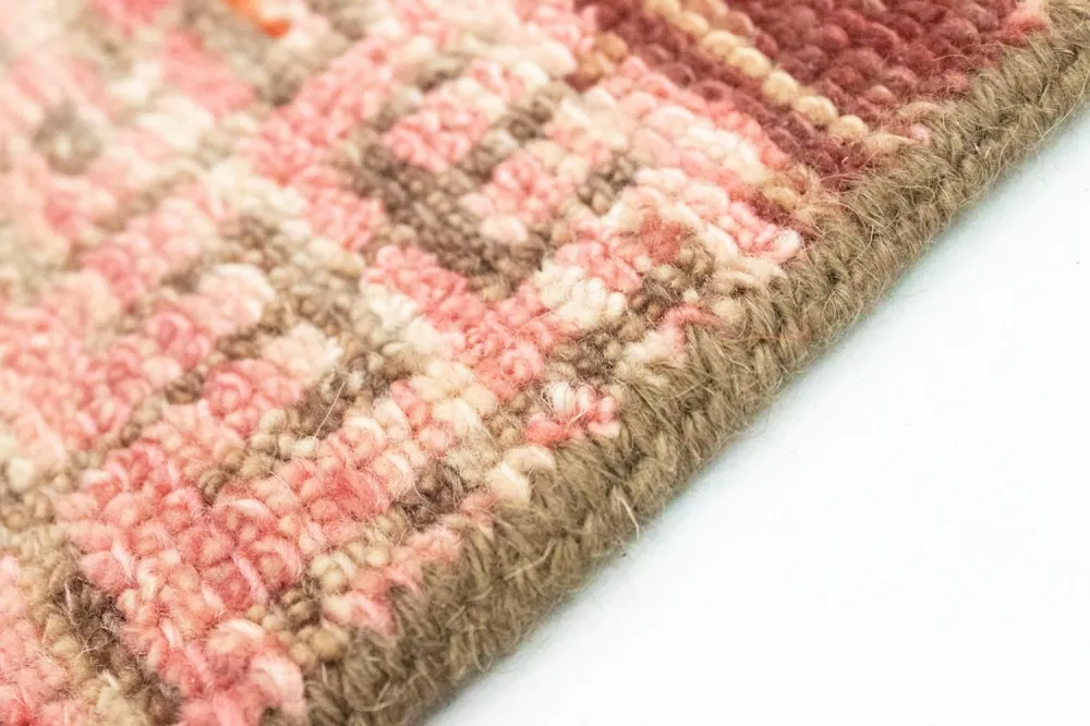 Tapis design carré - 66 x 61 cm - rose