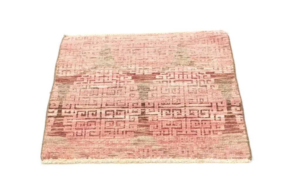 Tapis design carré - 66 x 61 cm - rose