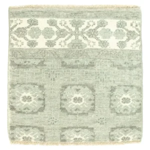 Tapis design carré - 60 x 60 cm - vert clair
