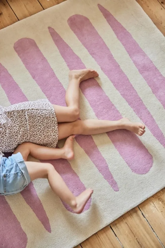 Tapis Enfant Mikado Rose 100 x 130 Cm