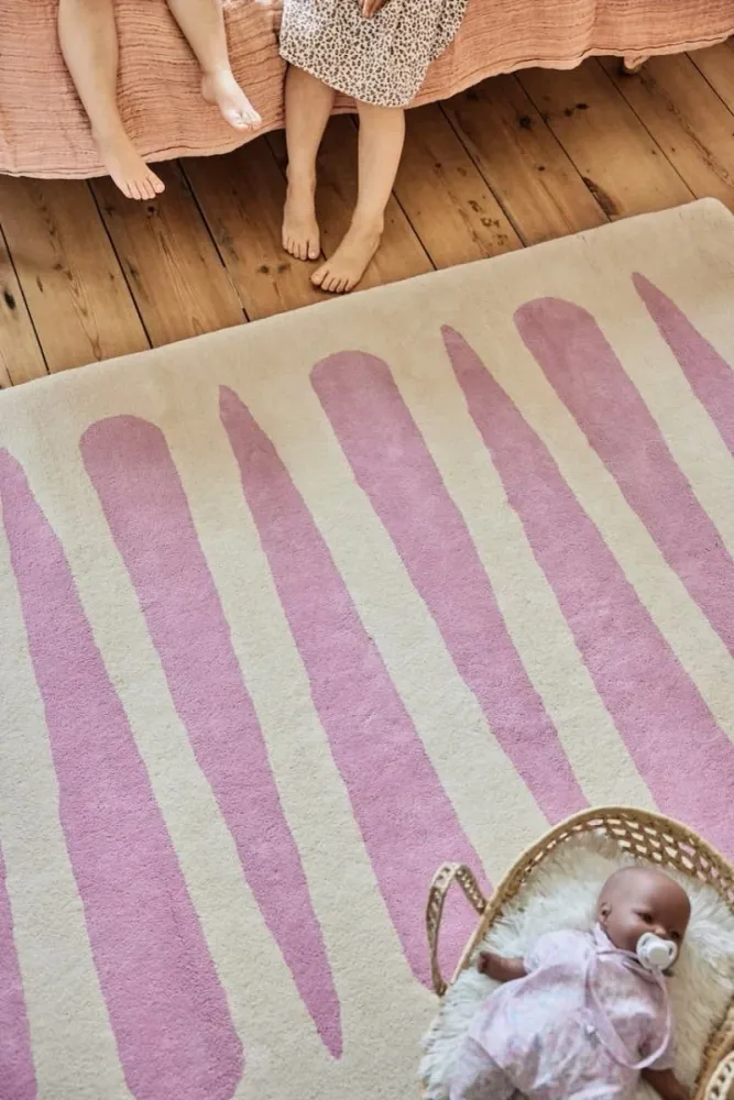 Tapis Enfant Mikado Rose 100 x 130 Cm