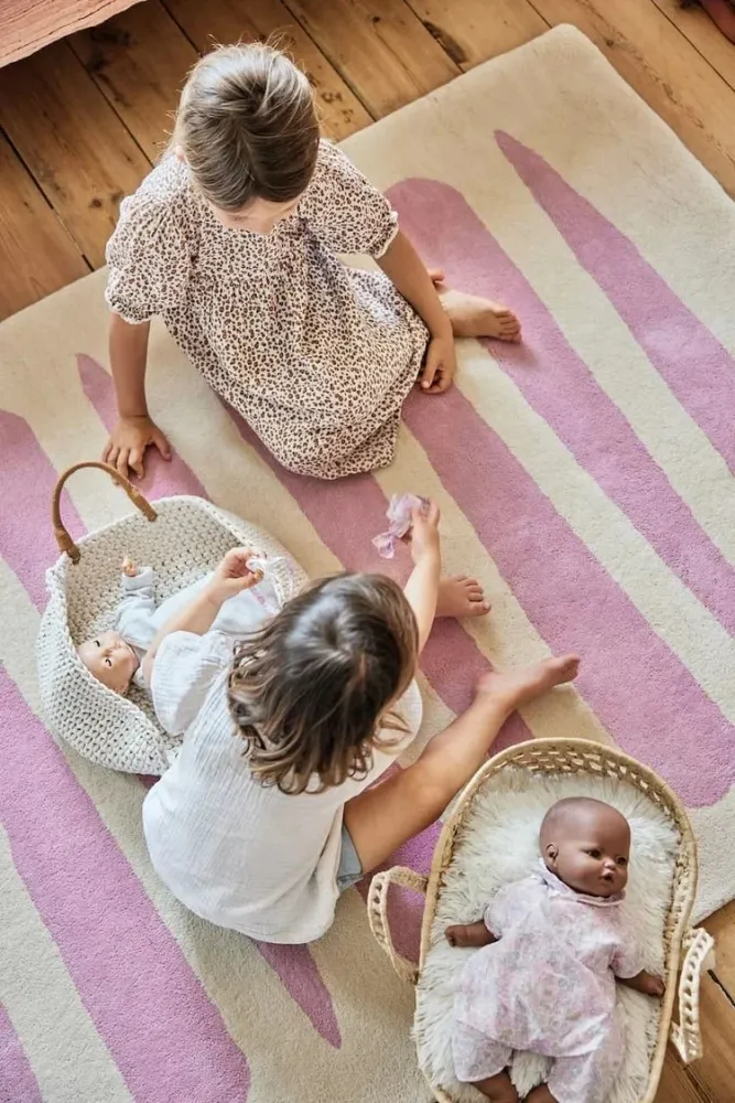 Tapis Enfant Mikado Rose 100 x 130 Cm