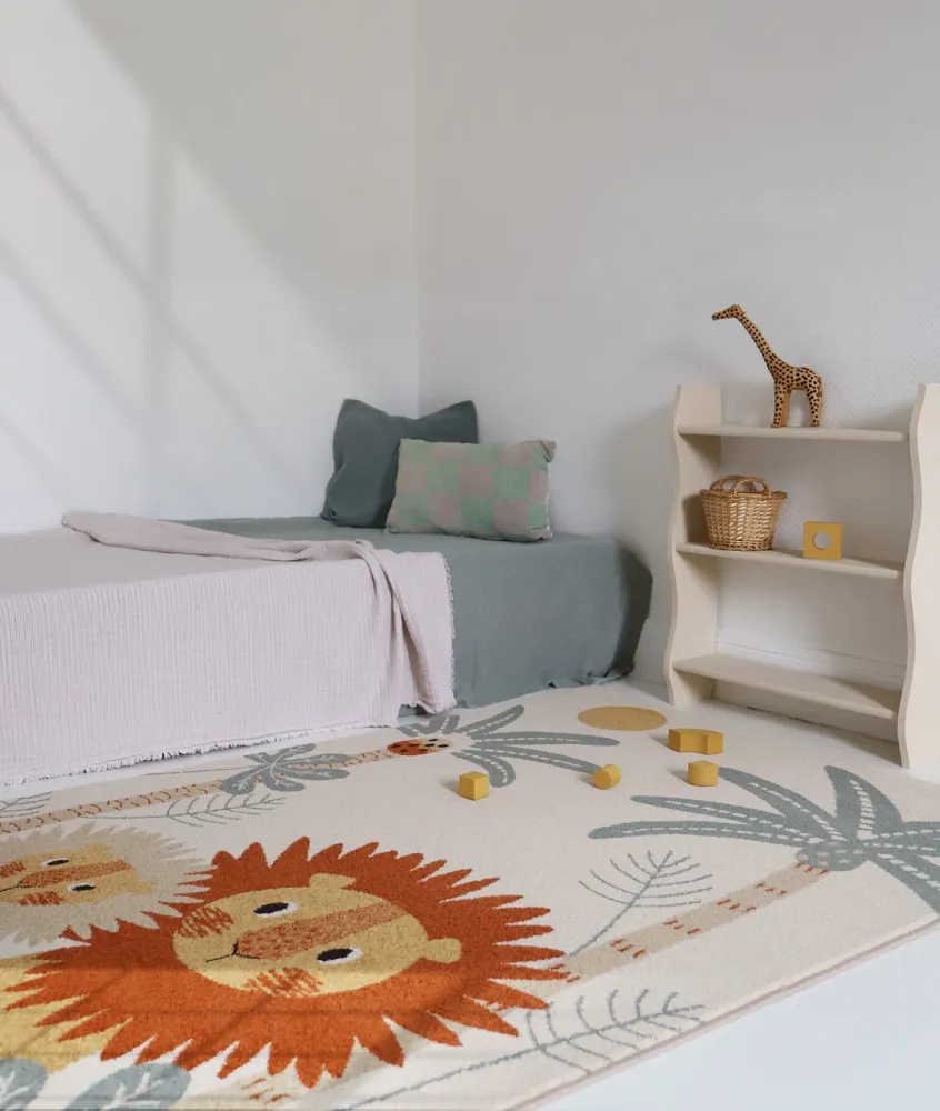 Tapis enfant petits lions MAMALOVE