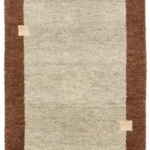 Tapis Gabbeh - Indus - 135 x 72 cm - beige