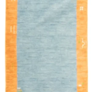 Tapis Gabbeh - Indus - 140 x 70 cm - bleu clair