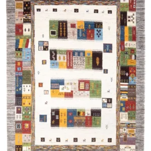 Tapis Gabbeh - Loribaft Persan - 258 x 178 cm - multicolore