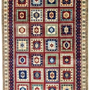 Tapis Gabbeh - Loribaft Persan - 303 x 197 cm - multicolore