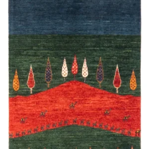 Tapis Gabbeh - Loribaft Persan - Royal - 126 x 82 cm - multicolore