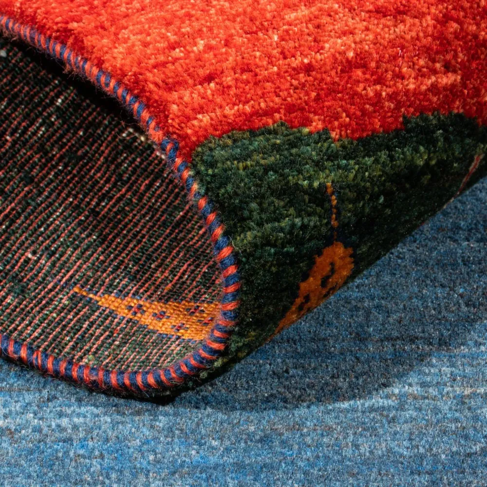 Tapis Gabbeh - Loribaft Persan - Royal - 126 x 82 cm - multicolore