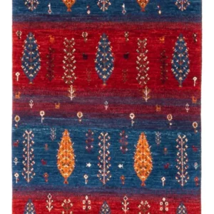 Tapis Gabbeh - Loribaft Persan - Royal - 130 x 82 cm - multicolore