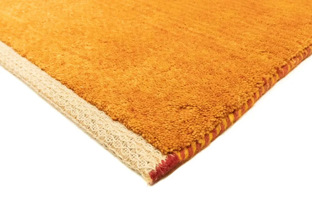 Tapis Gabbeh - Persan carré - 94 x 80 cm - or