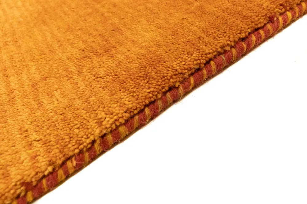 Tapis Gabbeh - Persan carré - 94 x 80 cm - or