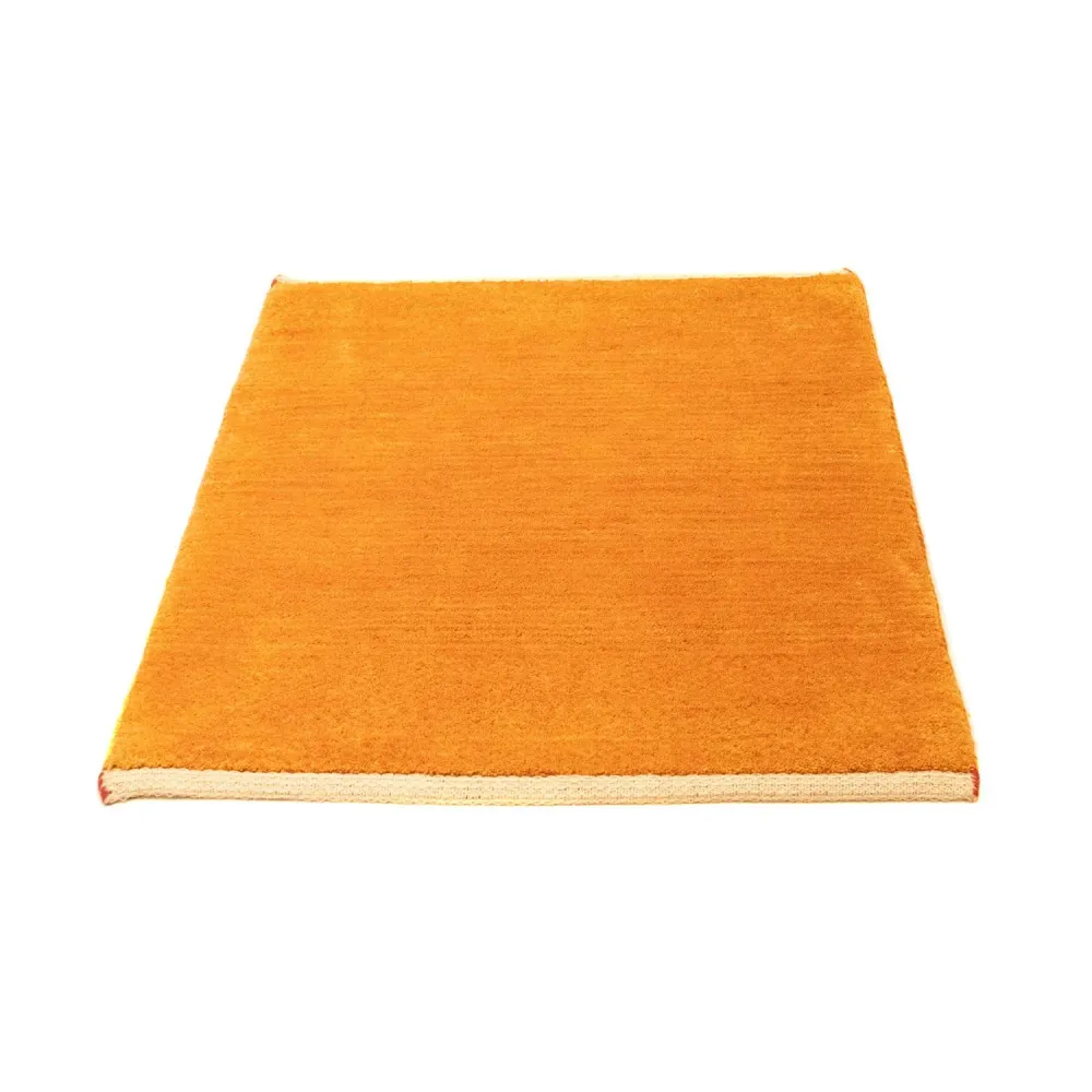 Tapis Gabbeh - Persan carré - 94 x 80 cm - or