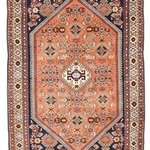 Tapis Gabbeh - Persan Kashkuli - 152 x 100 cm - rouge clair